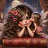 Girl-11CT Stamped Cross Stitch 40*40cm/15.75*15.75in