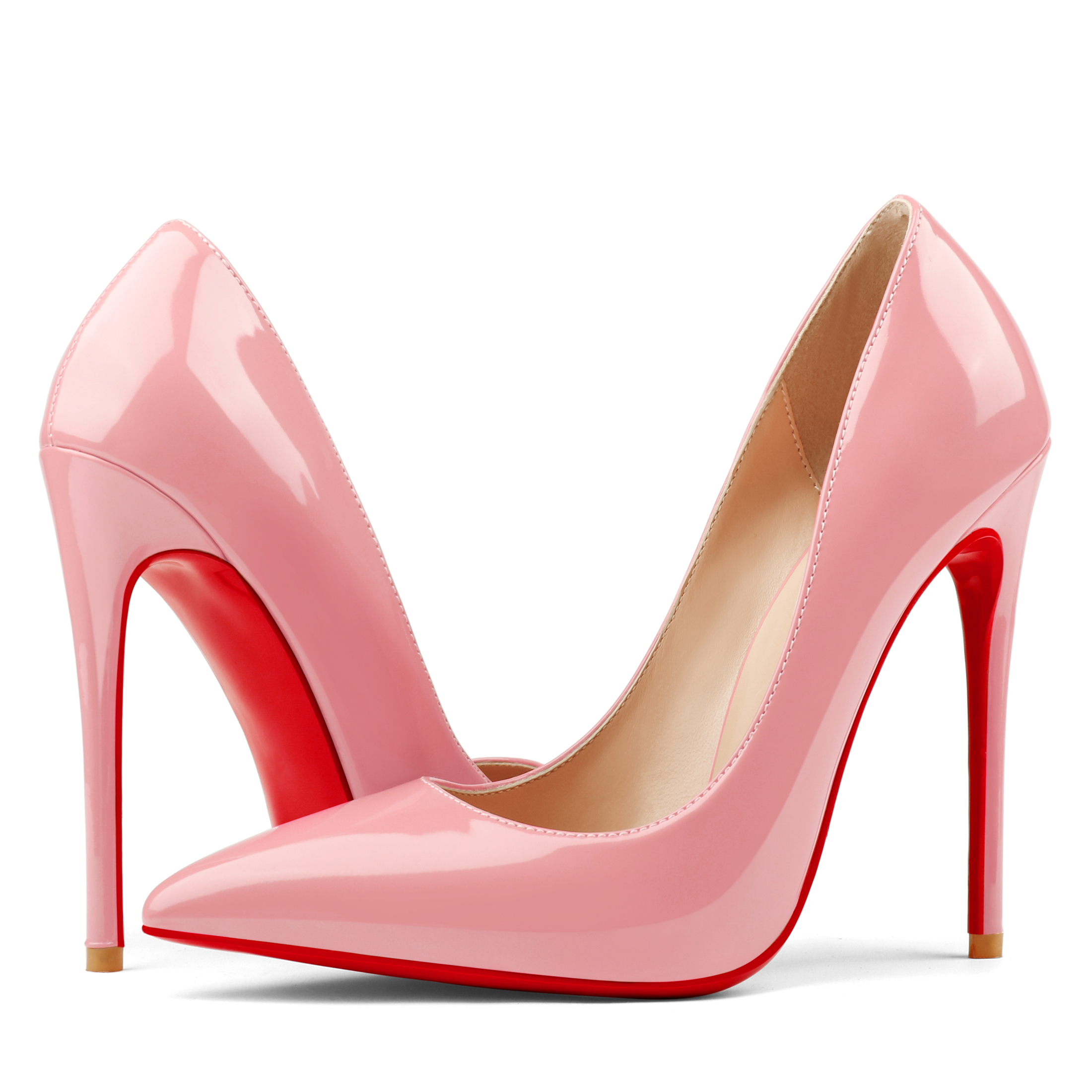 120mm Women's Party Daily Red Soles Patent Pumps-vocosishoes