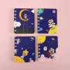 4PCS Cute Cartoon A7 Mini Portable Writing Paper Notebooks Diary Meeting Stationery Gift
