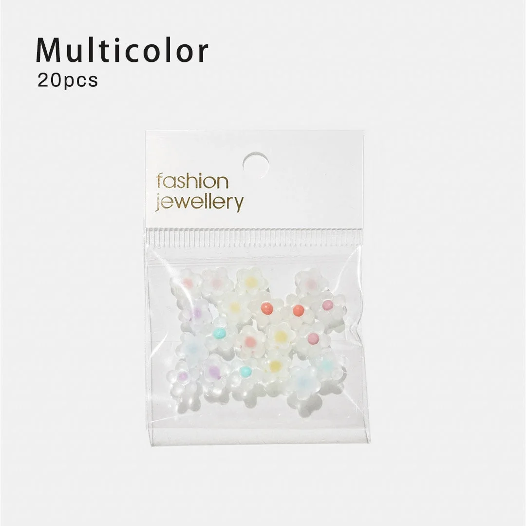 Beautizon Colorful Flowers Cute Love Nail Jewelry High Quality Nail Jewelry Manicure Accessories DIY Nail Art Decorations