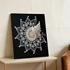 DIY Pearl Painting Conch Flower for Home Wall Decor with Frame(30x40cm)