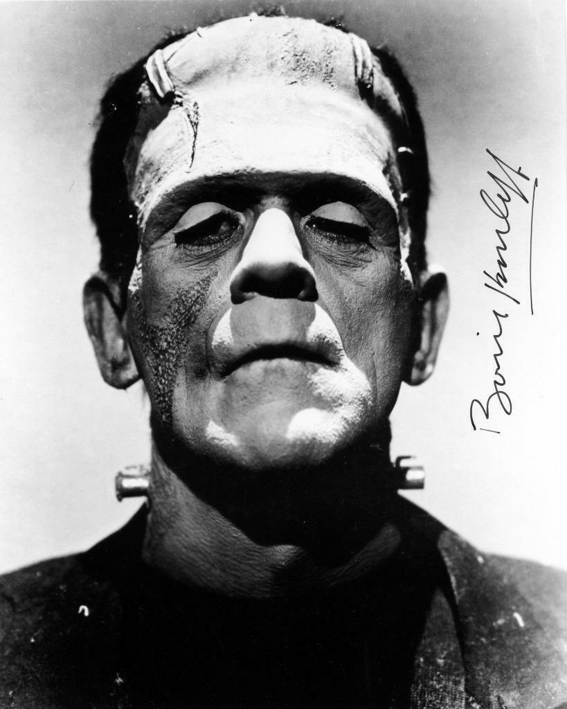 Boris Karloff Frankenstein SIGNED AUTOGRAPHED 10 X 8