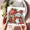 6Pcs Merry Christmas Diamond Painting Greeting Card for Holiday Party Favors