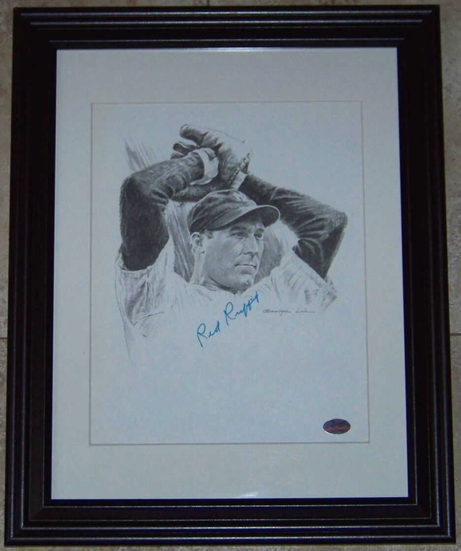 SALE! Red Ruffing Signed Autographed Framed Baseball Litho Photo Poster painting SGC COA!