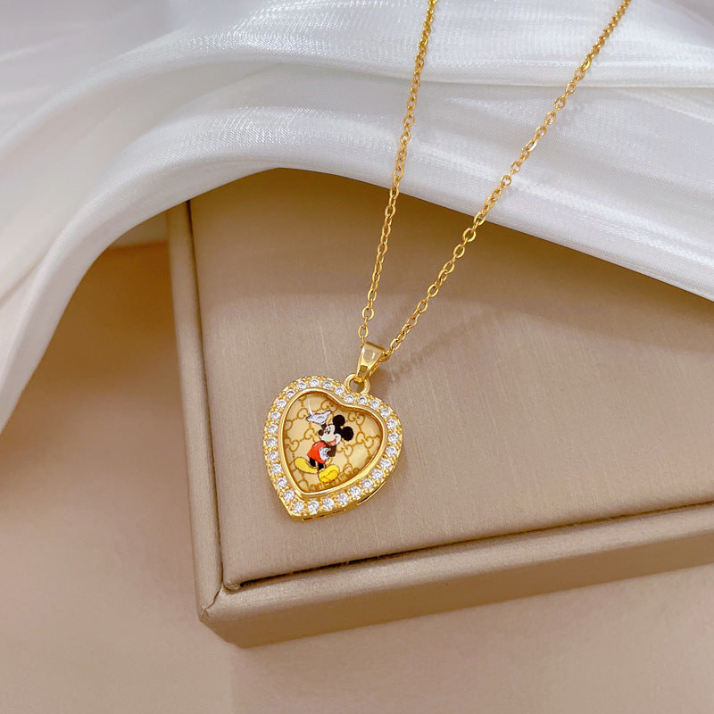 Moon Geometric Stainless Steel Stainless Steel Necklaces