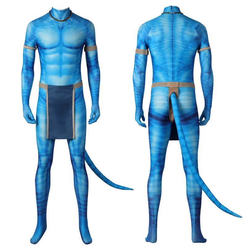 Jake Sully Avatar Costumes The Way of Water Polyester Cosplay Suit