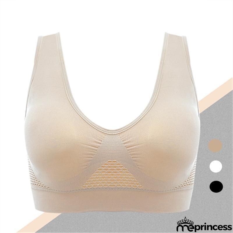 Fashion Hollowed-Out Breathing-Hole Sports Bra