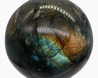 pornhint Pornhint Labradorite 186g Round Collector's Sphere | 1 9/10" |Green Gray Flash| 1 Sphere|