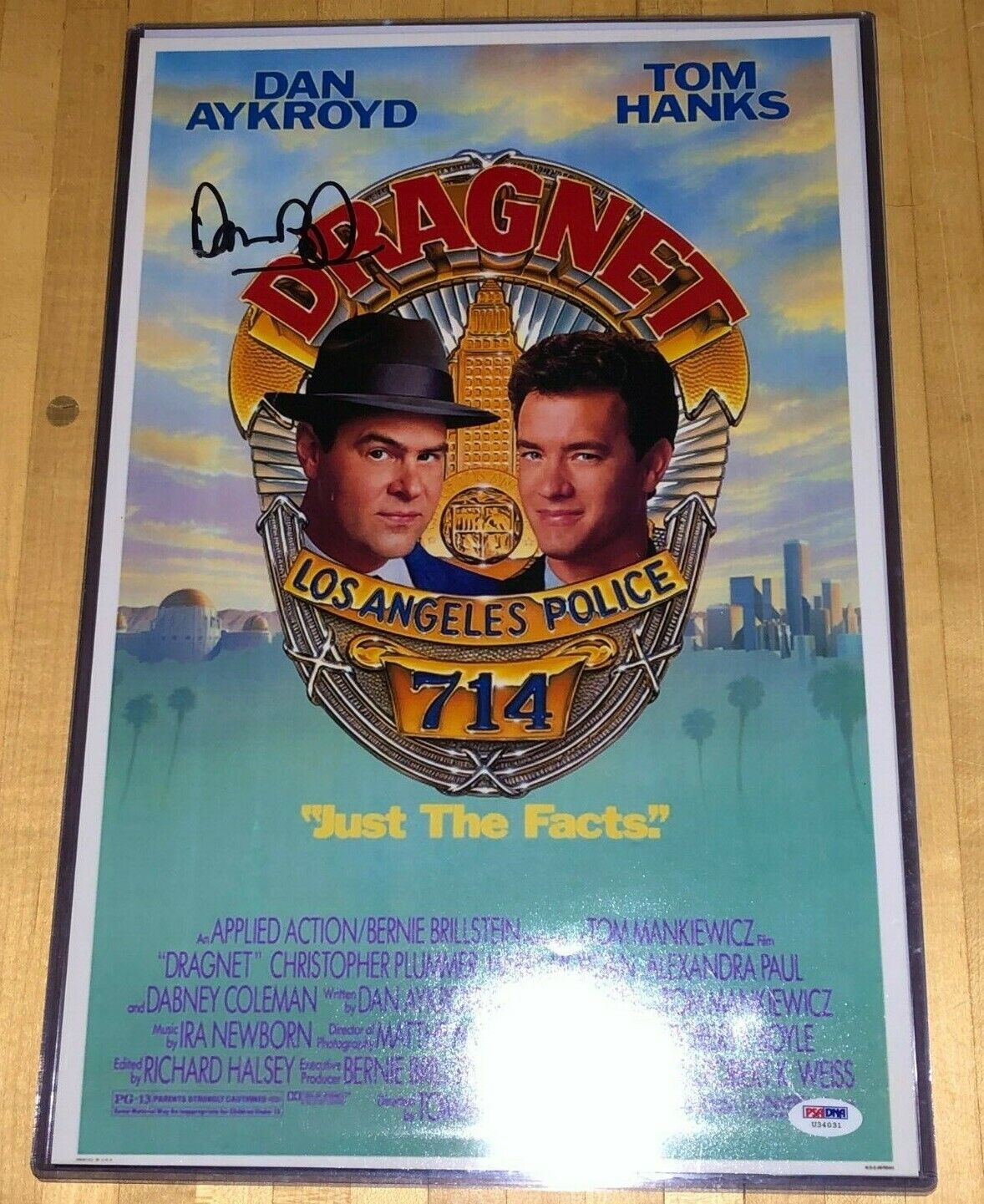 Dan Aykroyd signed Dragnet 12x18 Photo Poster painting PSA