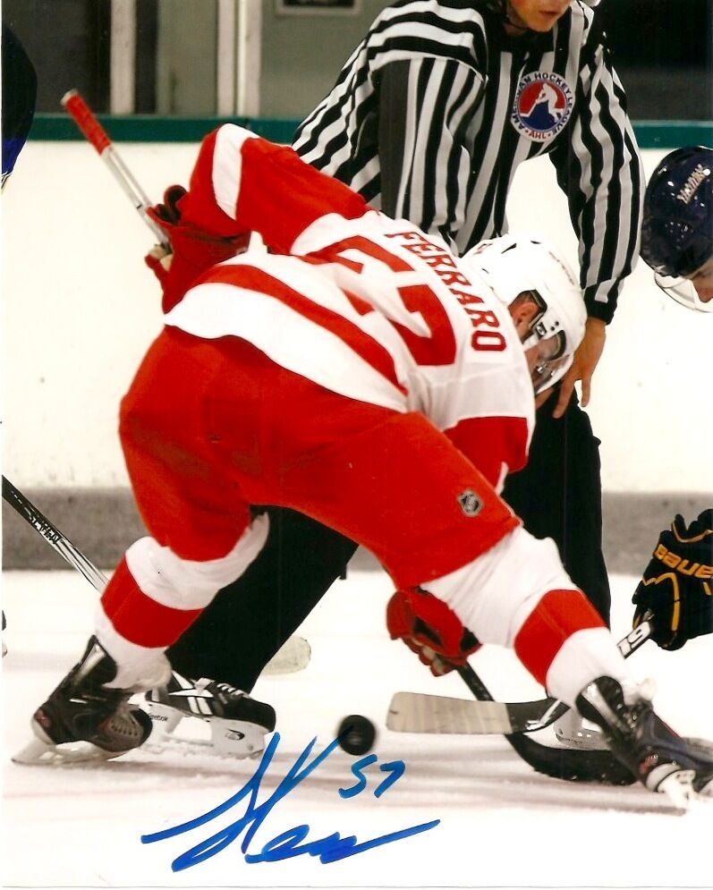 Detroit Red Wings Landon Ferraro Signed Autographed 8x10 Photo Poster painting COA