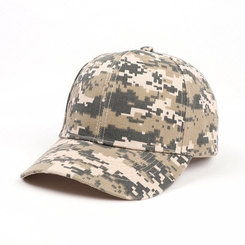 Baseball Cap Men’s Sun Hat Fishing Cap Outdoor CS Camouflage Sun Hat Military Training Sports Group Building Middle-aged Hat