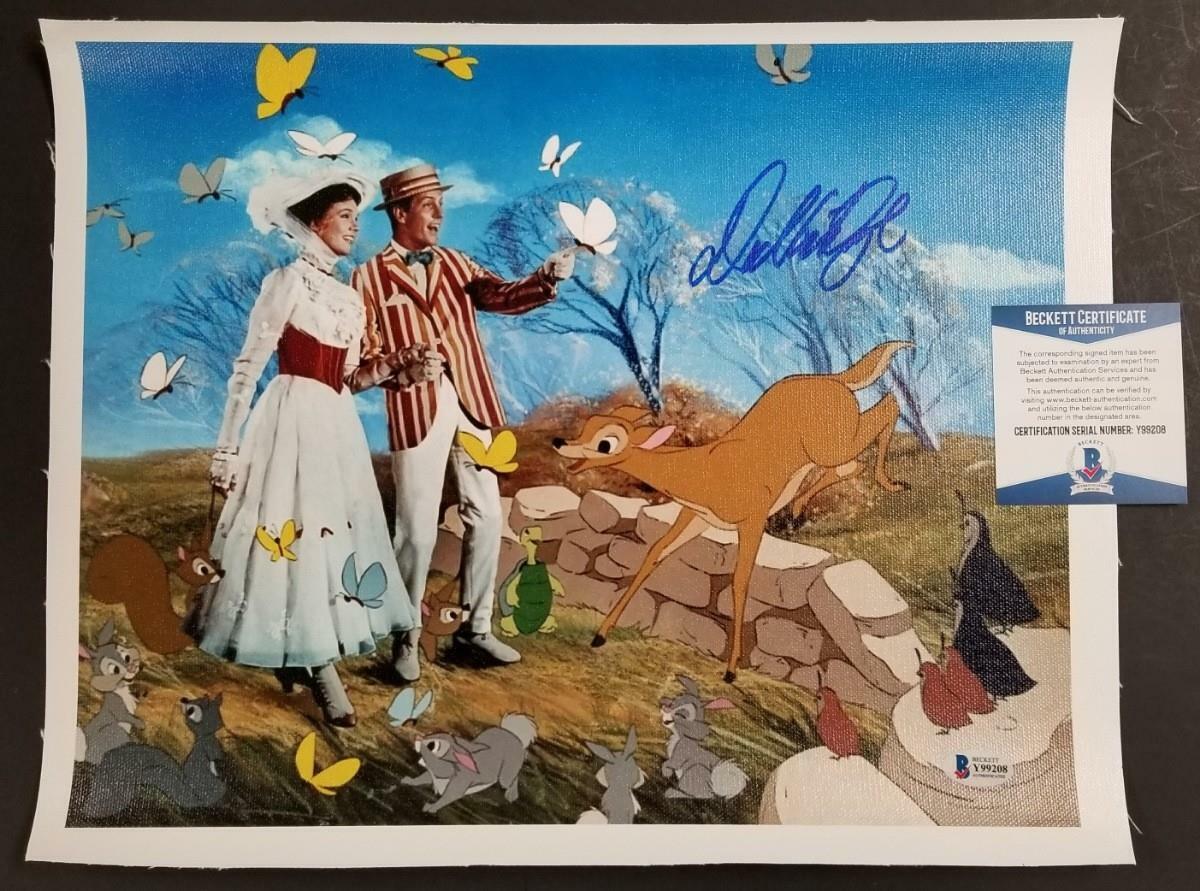 Dick Van Dyke autograph signed Mary Poppins 11x14 Canvas Photo Poster painting #9 ~ BAS COA