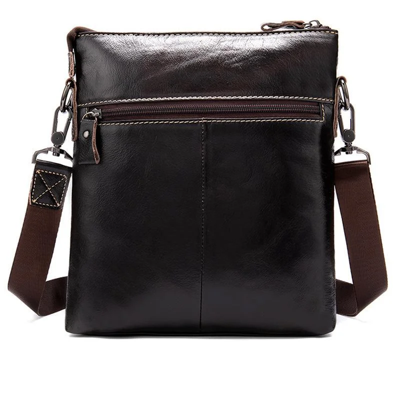 Organizational Layout Grain Textured Style Contrast Stitching Crossbody Sling Bag