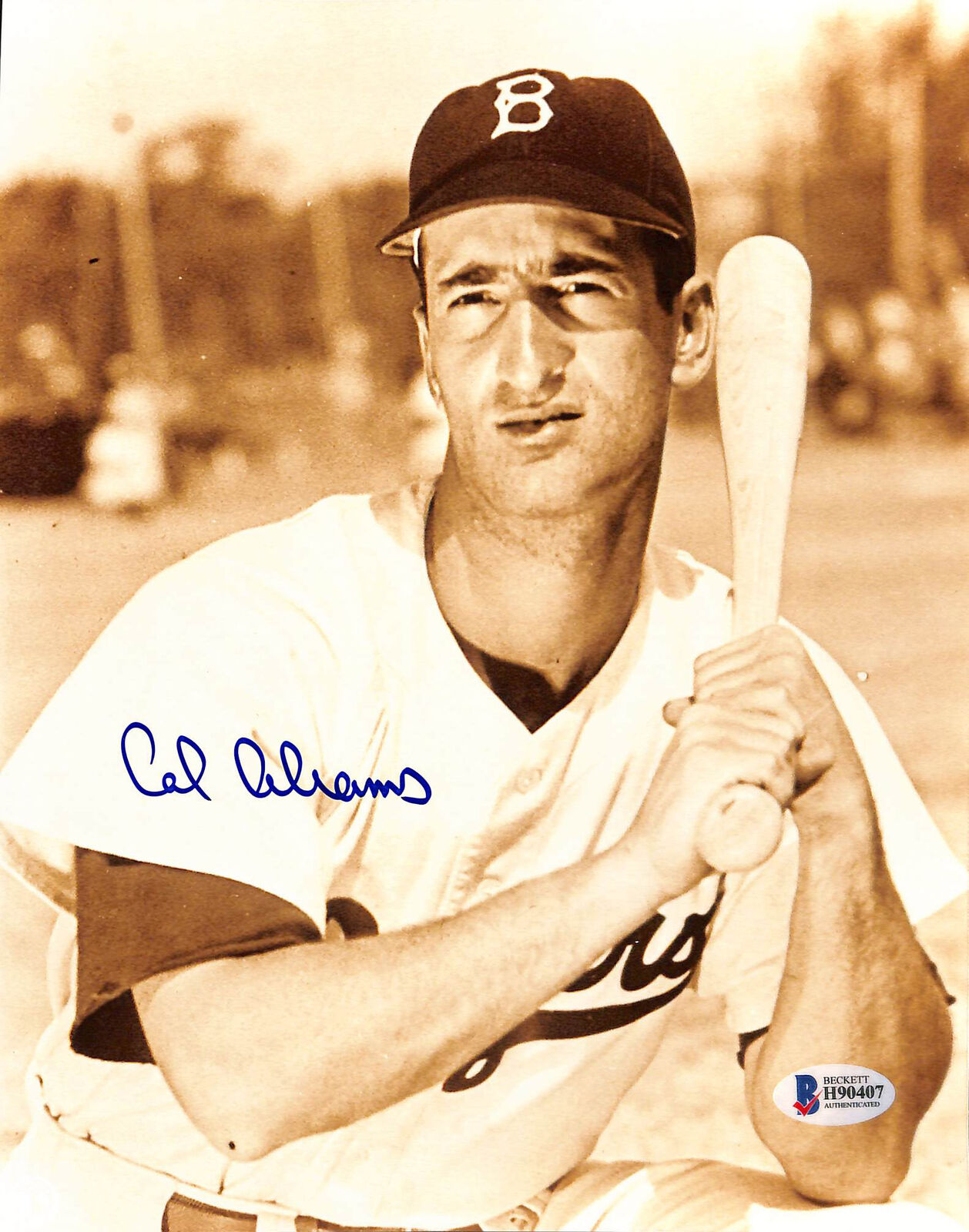 Dodgers Cal Abrams Authentic Signed 8x10 Photo Poster painting Autographed BAS 2