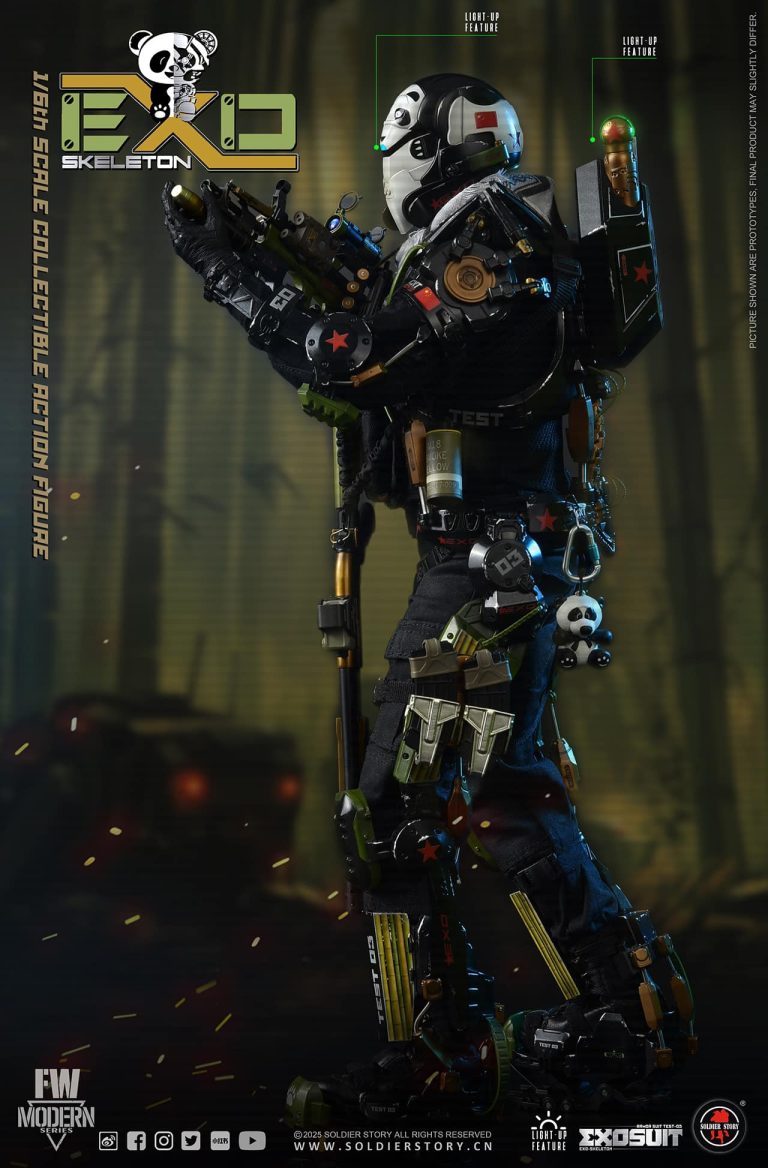 Soldier Story - Original Mechanical Exoskeleton Armor Experimental Type No. 3 Panda Squadron SS141 SS142 (Licensed) 1/6 Action Figure-