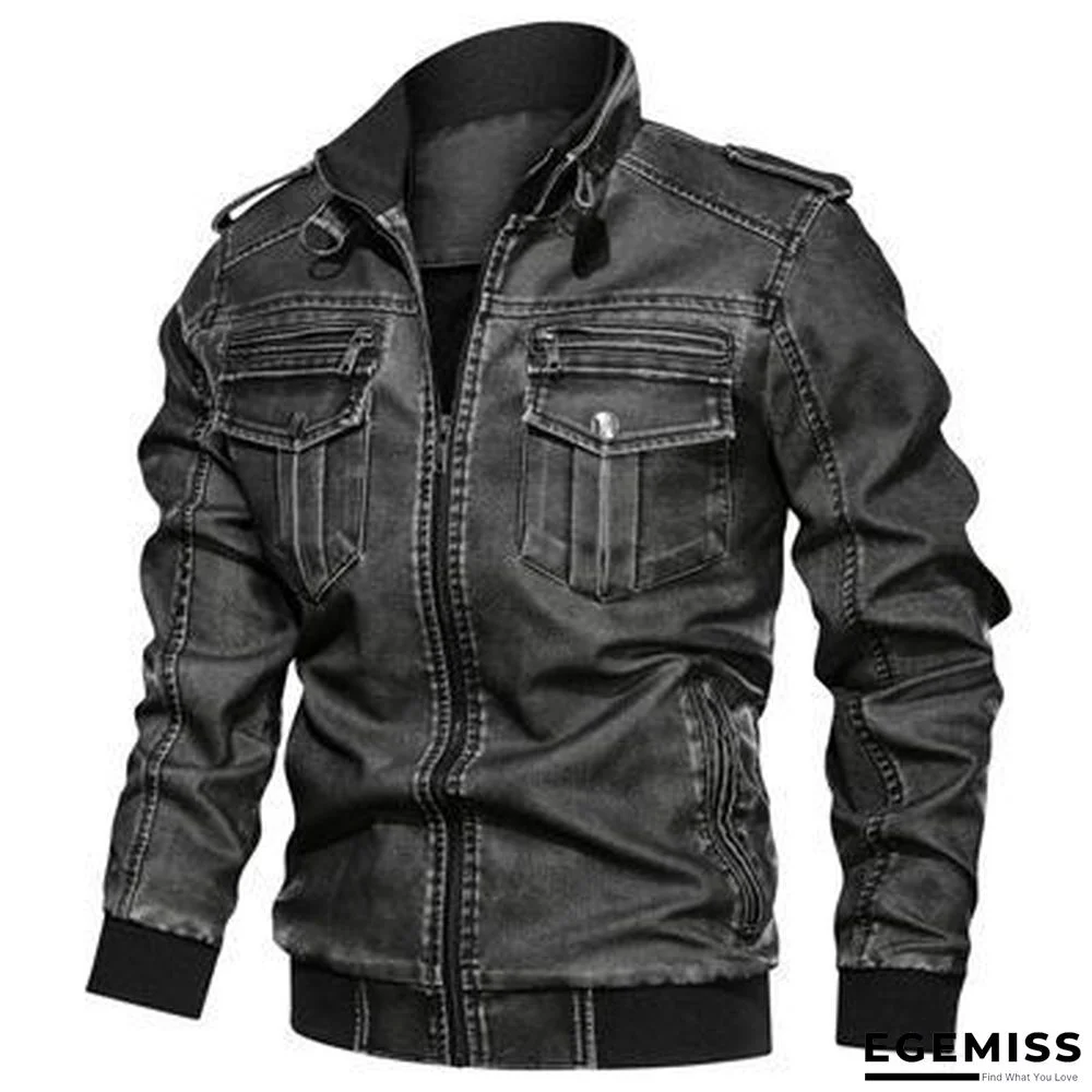 Men Leather Jacket killer Vintage Motorcycle Faux Leather Coat Fashion PU plus size L-6XL Bomber Jacket | EGEMISS