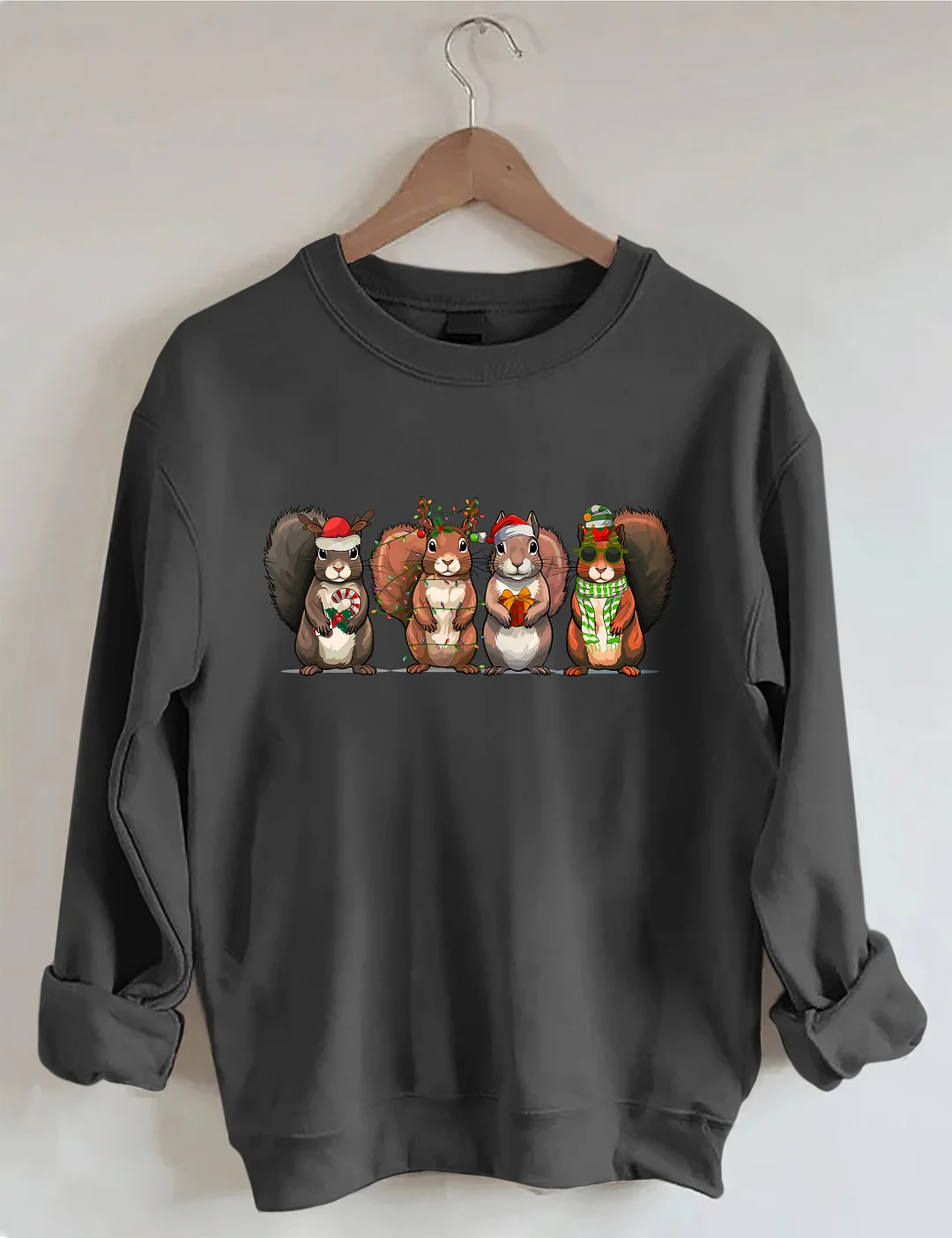 Funny Christmas Squirrel Sweatshirt
