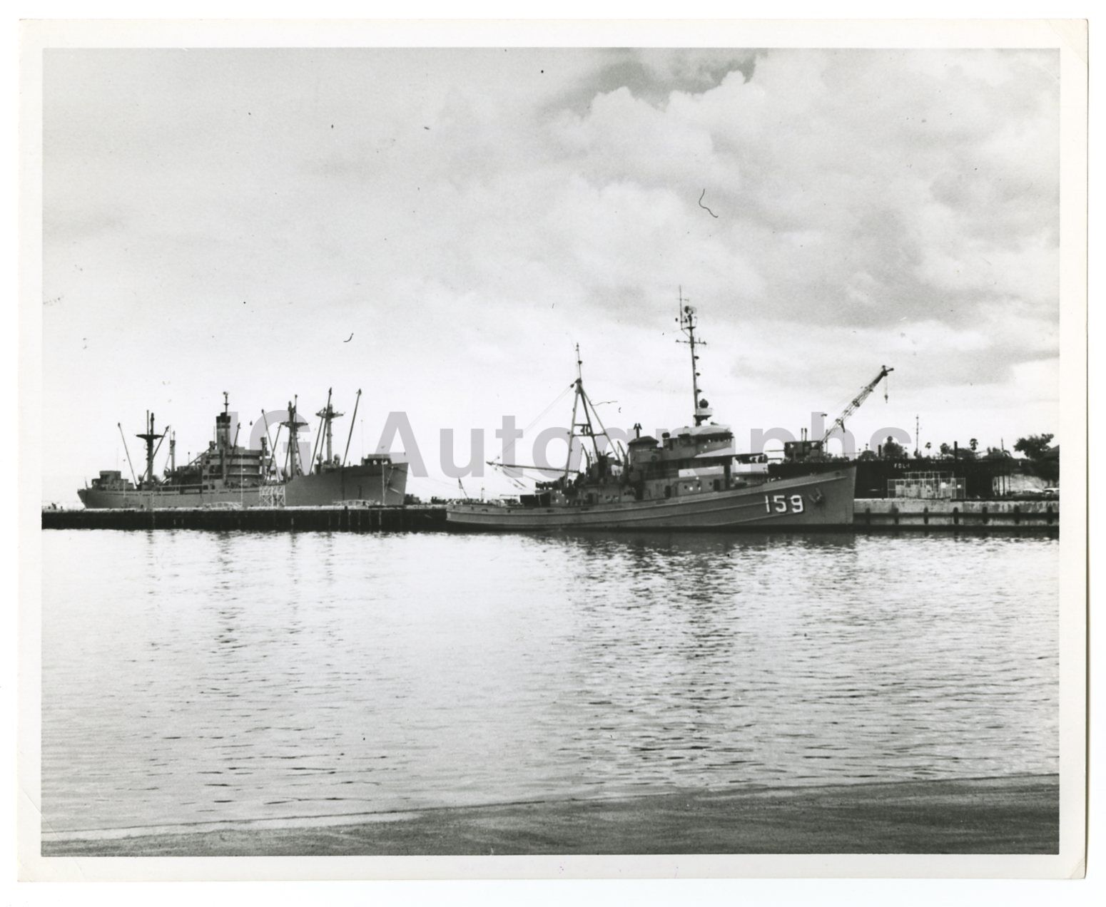 Guantanamo Bay - Vintage 8x10 Publication Photo Poster paintinggraph - Ships at Pier Lima