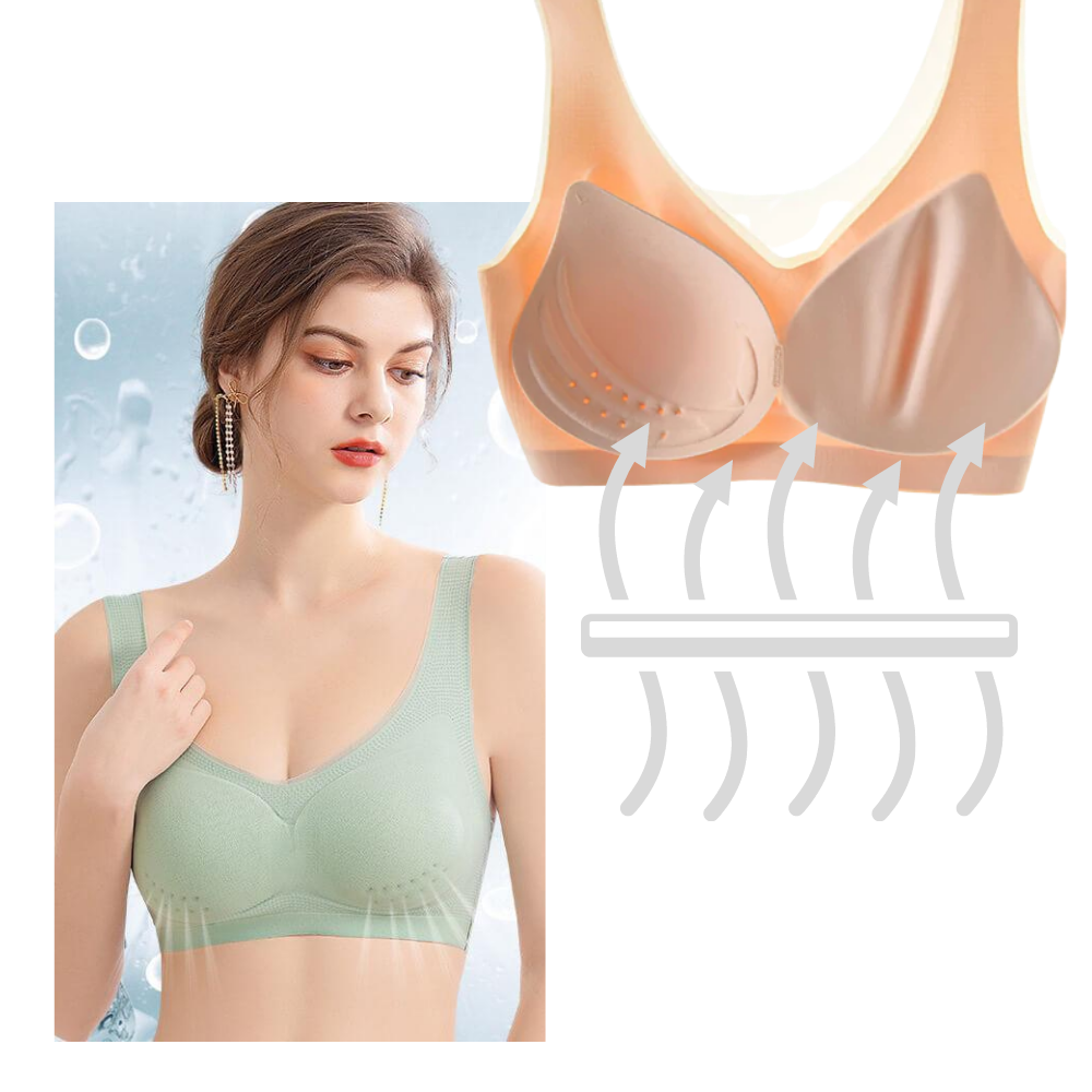 Ultra-Thin Ice Silk Seamless Bra - Breathable Fabric -