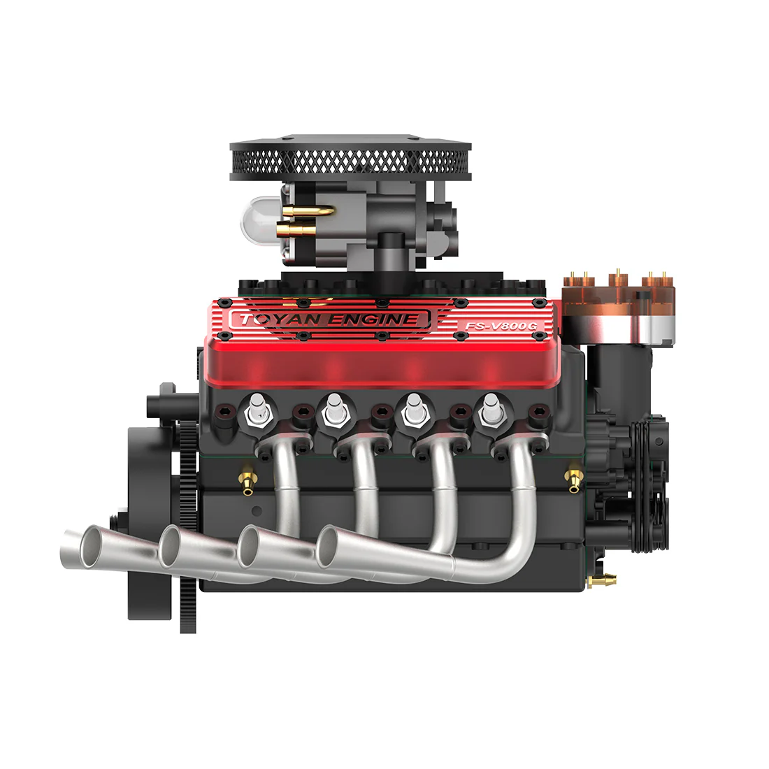 V8 Engine FS-V800WGPC 28cc OHV Gasoline Engine V8 Engine Model Kit - Build Your Own Engine