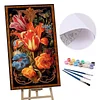 (US Only)Paint By Numbers Kit On Canvas DIY Oil Art Tulip Picture Home Wall Decor40x70cm