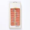 French Nails Matte Shimmers Long Wearing Ballet Nails 24pcs