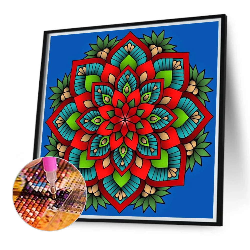 Diamond Painting - Full Round Drill - Mandala(Canvas|40*40cm)