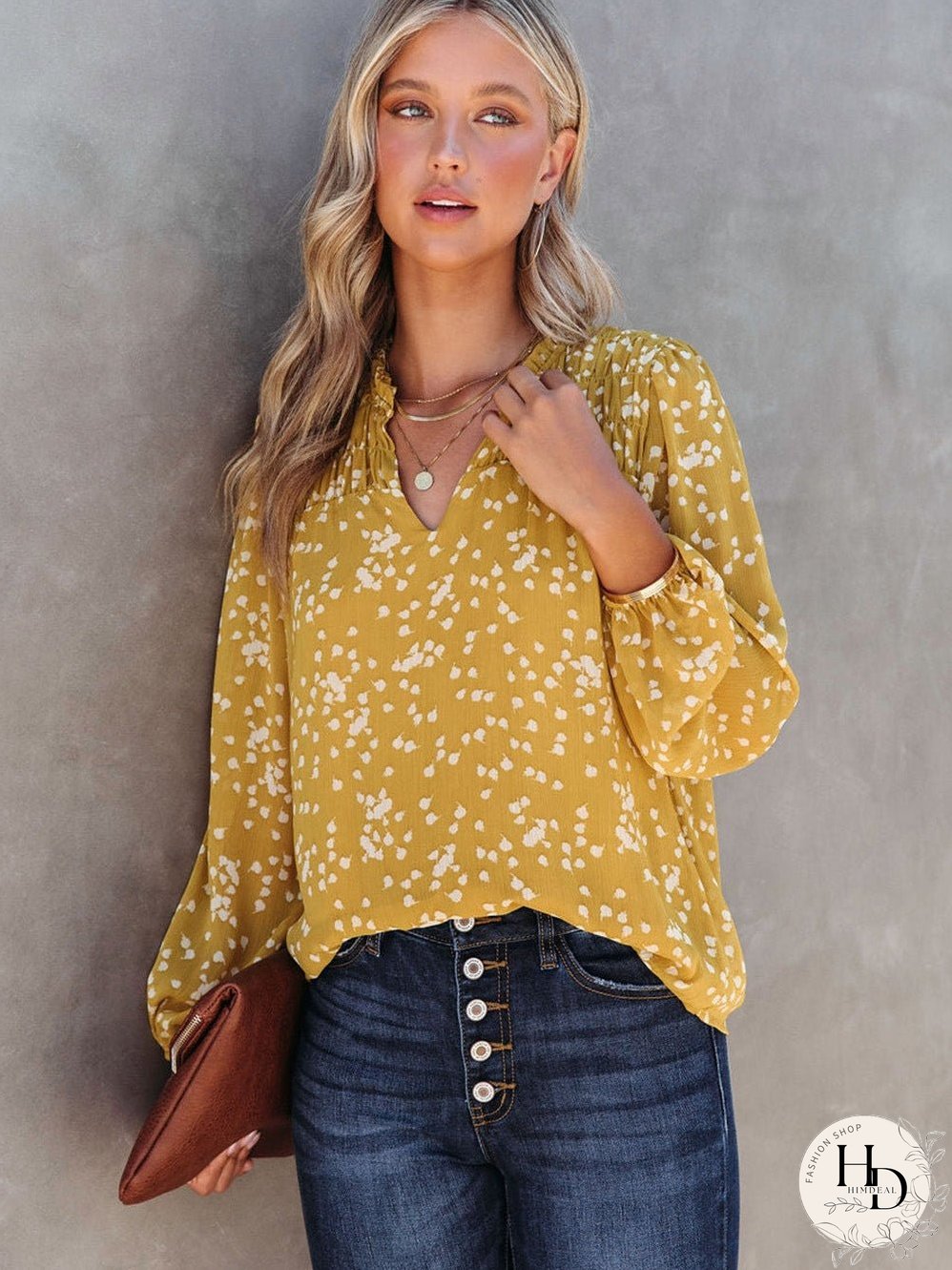 Three Quarter Sleeve Blouse