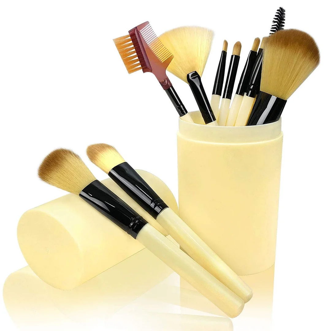 12 Pcs Makeup Brushes for Foundation Eyeshadow Eyebrow Eyeliner Blush Powder Concealer Contour