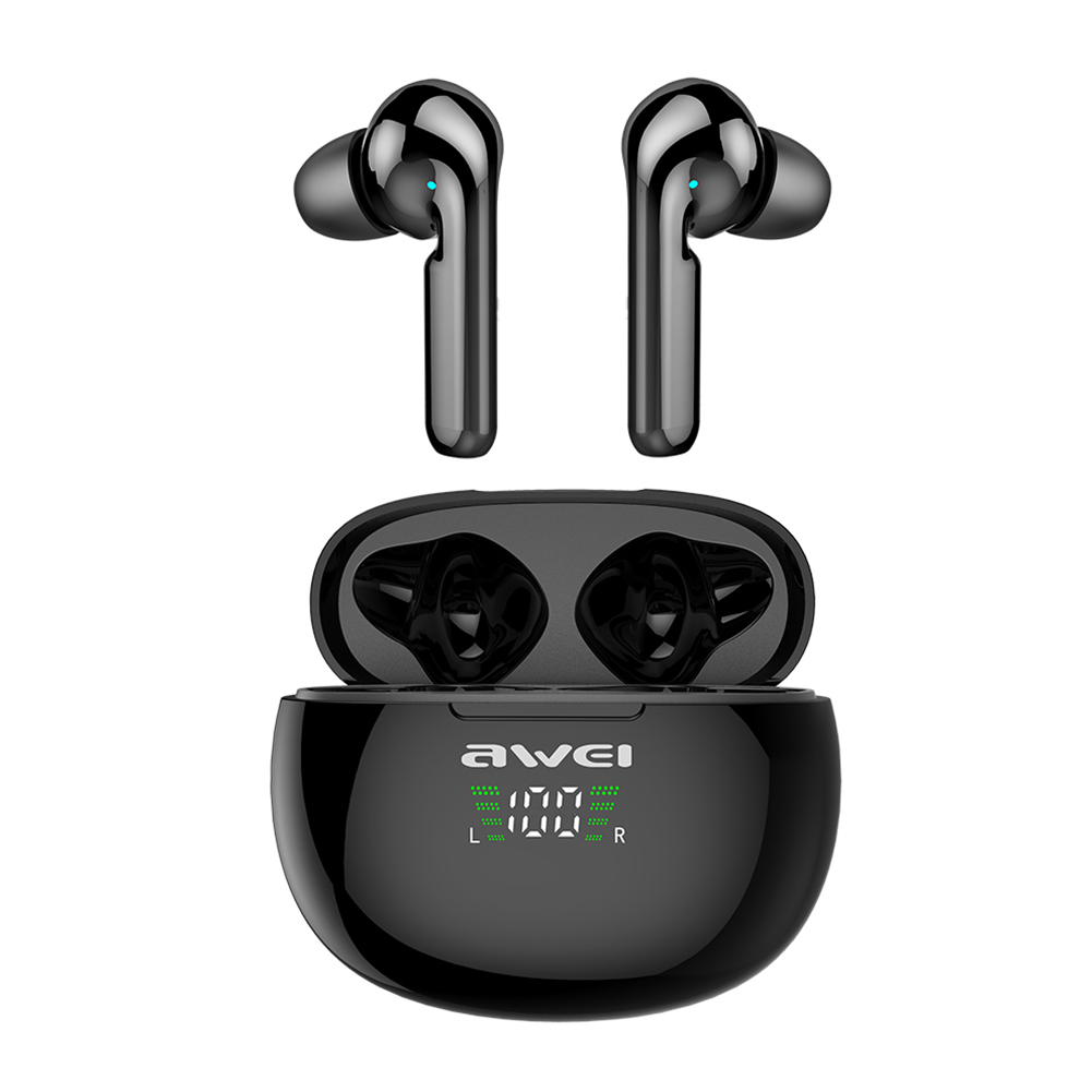 

AWEI T15P TWS Earbuds Bluetooth Headset with Digital Display Charging Case, 501 Original