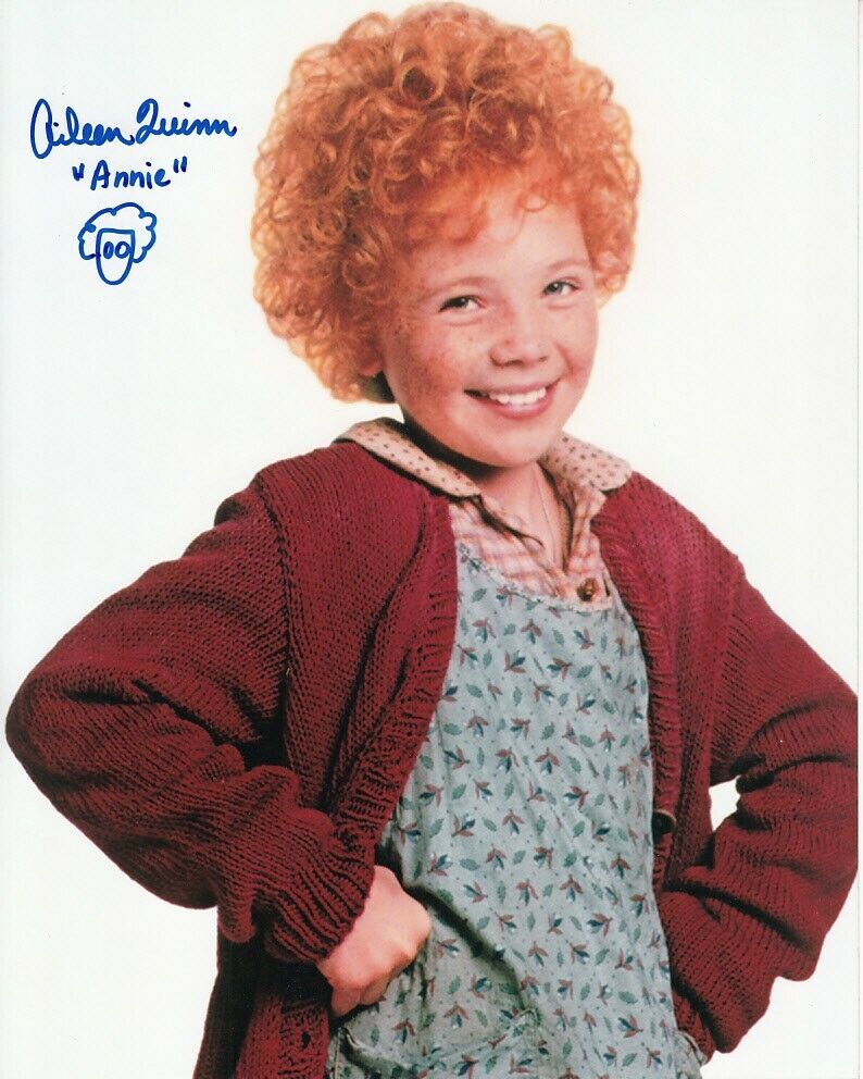 Aileen Quinn autographed signed autograph auto Annie 8x10 movie Photo Poster painting doodled