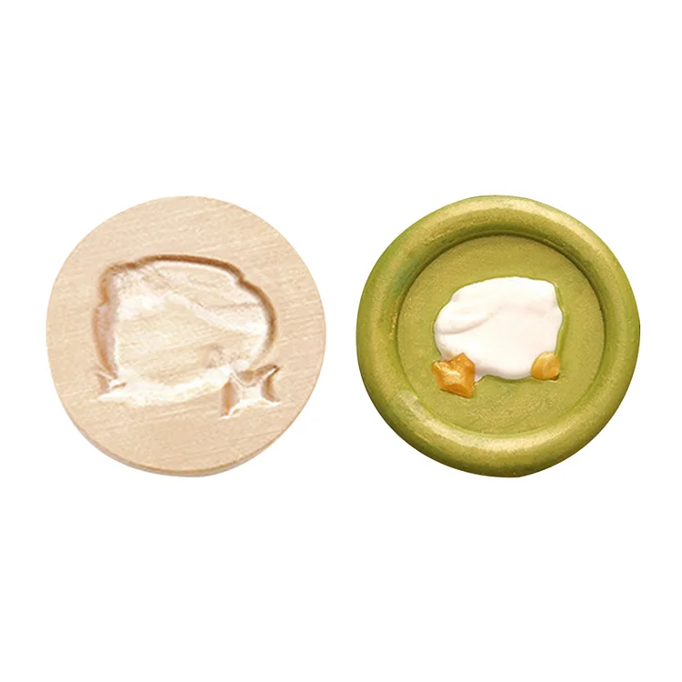 Diy Fire Lacquer Round Sealing Wax Stamp Head gbfke