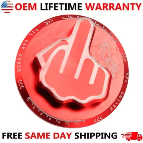 Dronehint JDM RED ScrewIn Middle Finger Oil Filler Tank Cap Valve Cover For Honda Acura (For: Acura) Parts