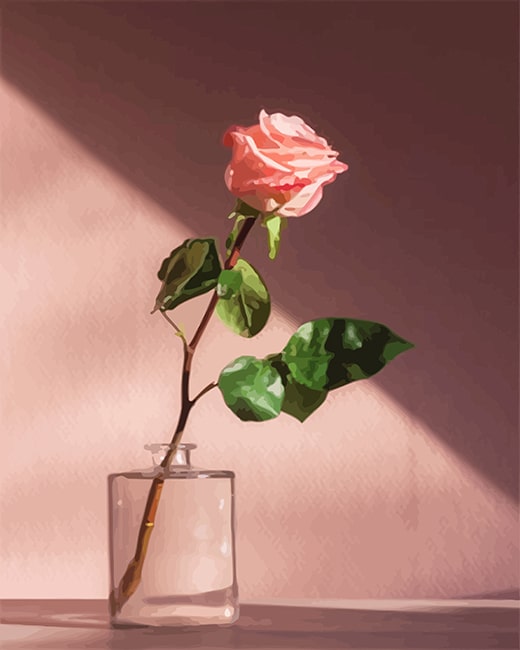 

The Lonely Rose – Paint By Numbers - 40*50CM, 501 Original