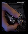 EDC Push Card Decompression Toy Tank Ding Ding Magnetic Handle, Fingertip Gyro Decompression Artifact Chain Mechanical Handle