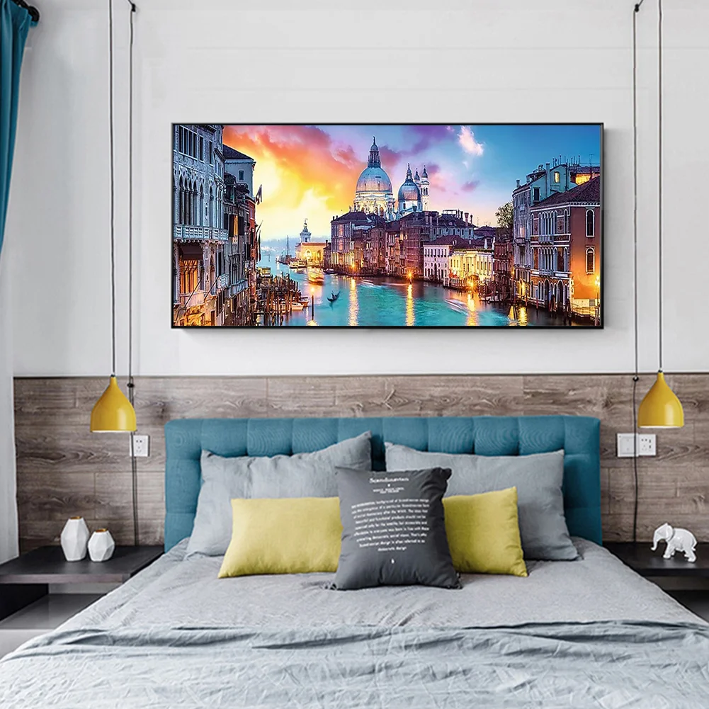 Diamond Painting - Full Round Drill - Evening in Venice(80*30cm)