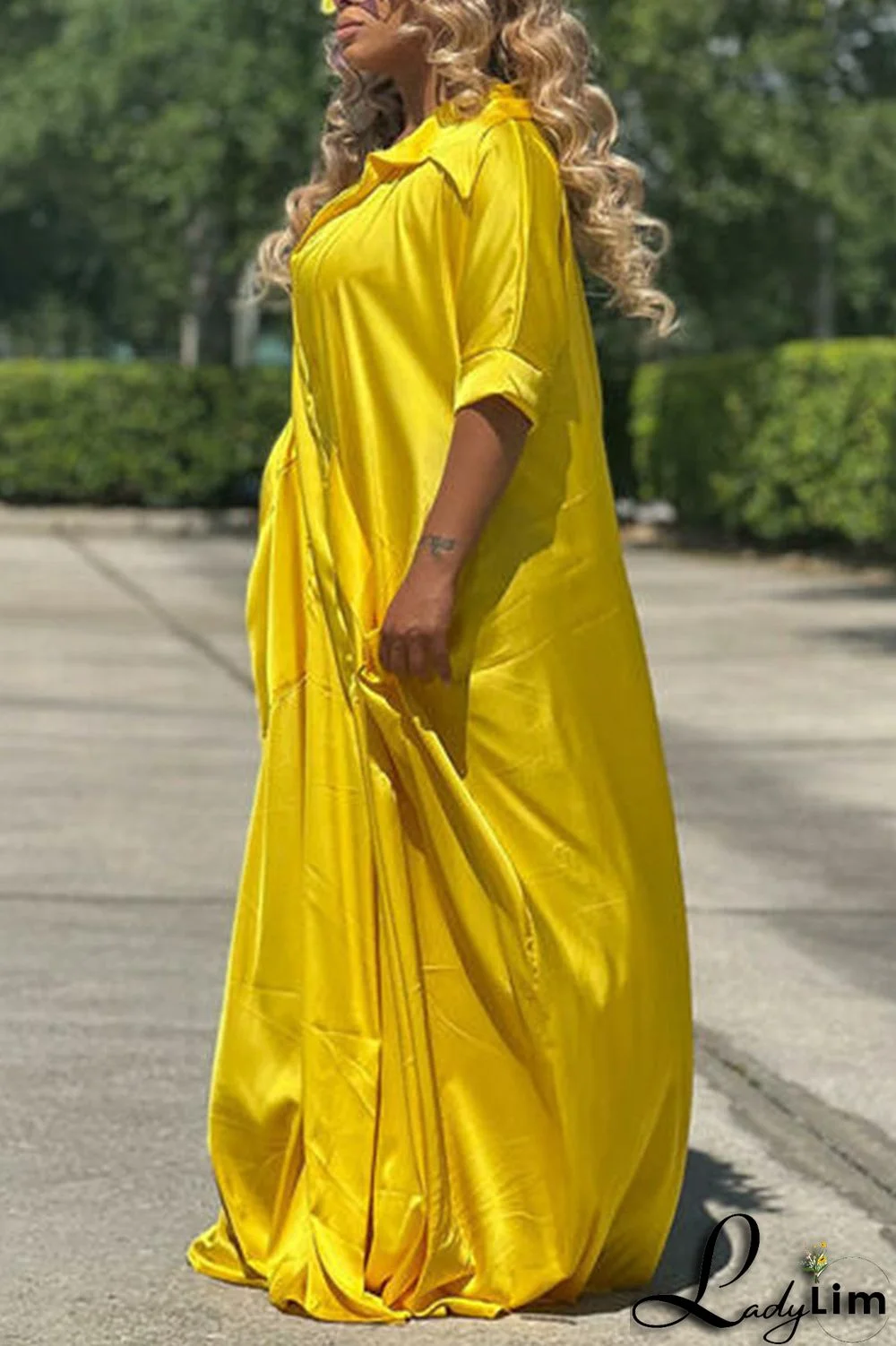 Black Casual Solid Patchwork Turndown Collar Loose Jumpsuits