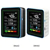 5-in-1 Indoor Air Quality Monitor USB Charging CO2 Detector with Temperature Humidity TVOC Display for Home Office Classroom Safety Monitoring