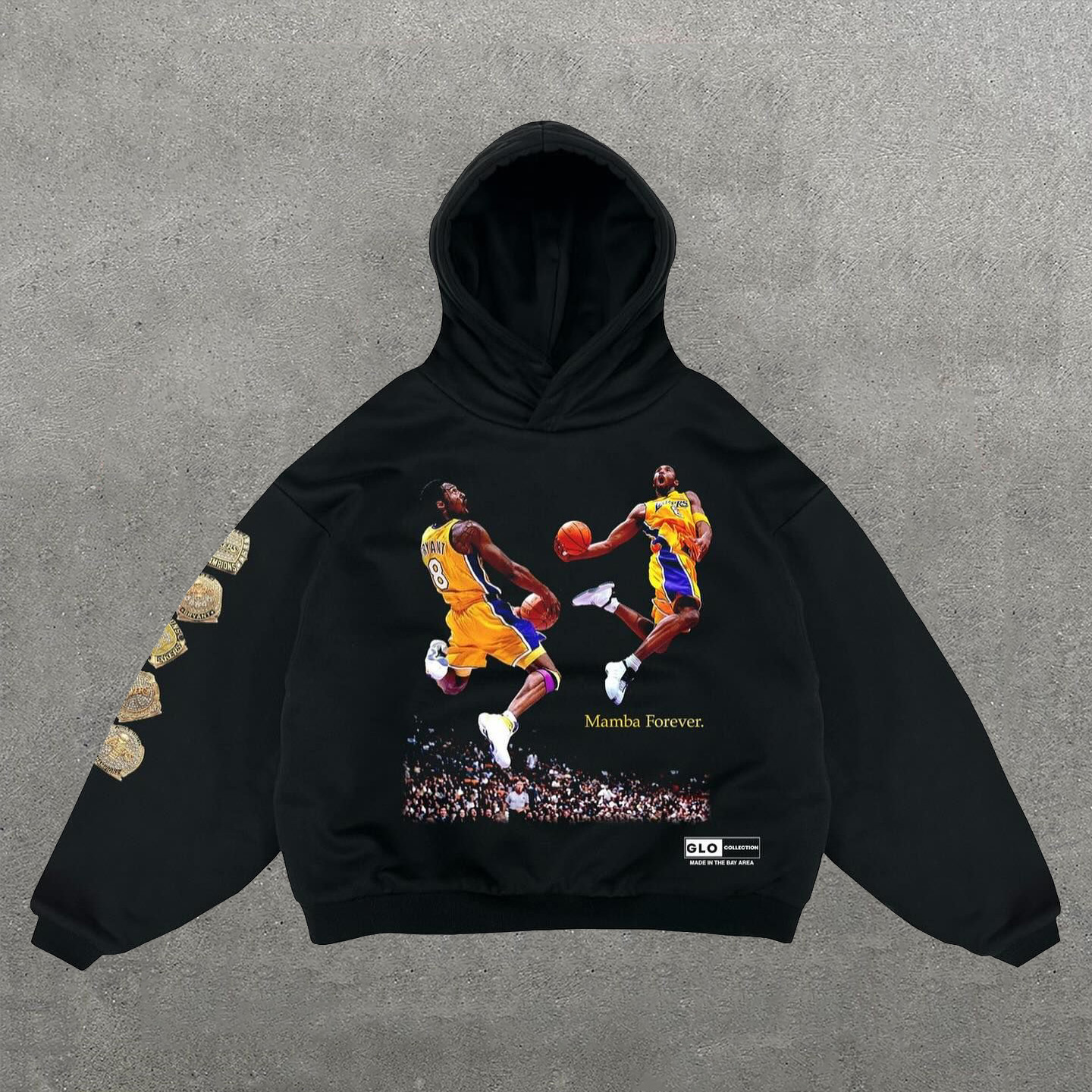 Basketball Legends No. 24 Print Long Sleeve Hoodies