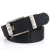 Unisex Vintage Outdoor Automatic Buckle Thickened Nylon Canvas Belt by Inlyline