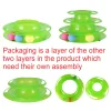 Drop Shipping Funny Cat Pet Toy Cat Toys Intelligence Triple Play Disc Cat Toy Balls Cat Crazy Ball Disk Interactive Toy