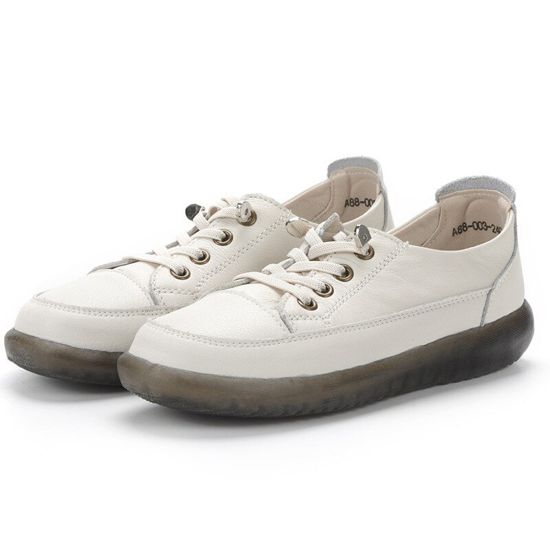 Yyvonne Genuine Leather Women's Casual Vulcanize Shoes Designer Cowhide Sport Walking Running Shoes Summer Ladies Low Top Sneakers