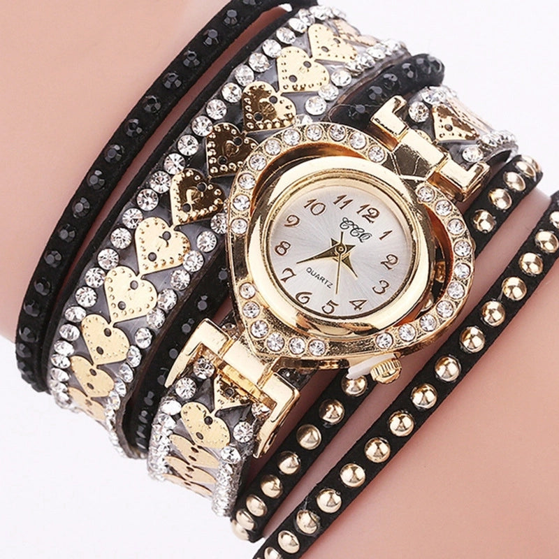 Modern Style Heart Shape Buckle Quartz Watch Women’s Watches
