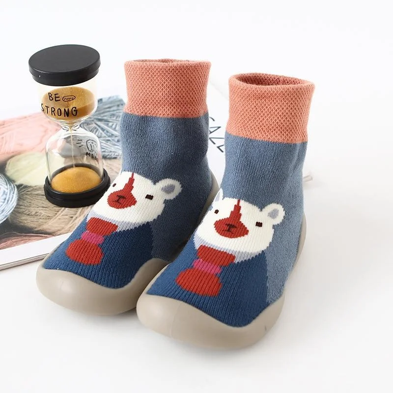 Baby Boy Girl Shoes Autumn Winter Spring Infant Nonslip Sock Kid Soft Rubber Sole Sock Toddler Shoes Anti-slip Floor Socks Shoes