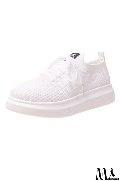 MidiSono - Knit Hole Platform Snakers