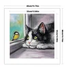 Cat And Birds-11CT Stamped Cross Stitch 40*40cm/15.75*15.75in