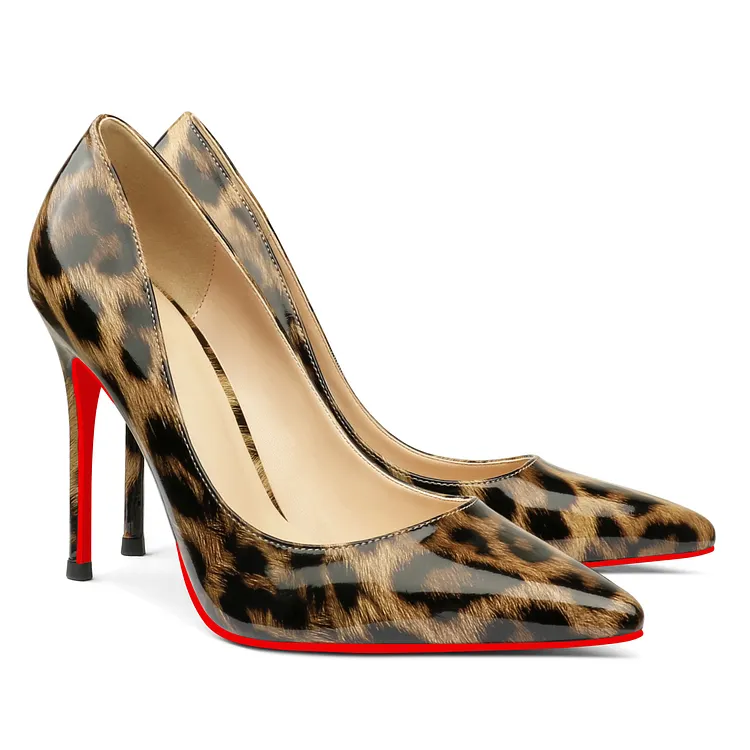 100mm High Heels Party Daily Wedding Pumps Patent Stilettos Red Bottoms Classic Shoes VOCOSI VOCOSI