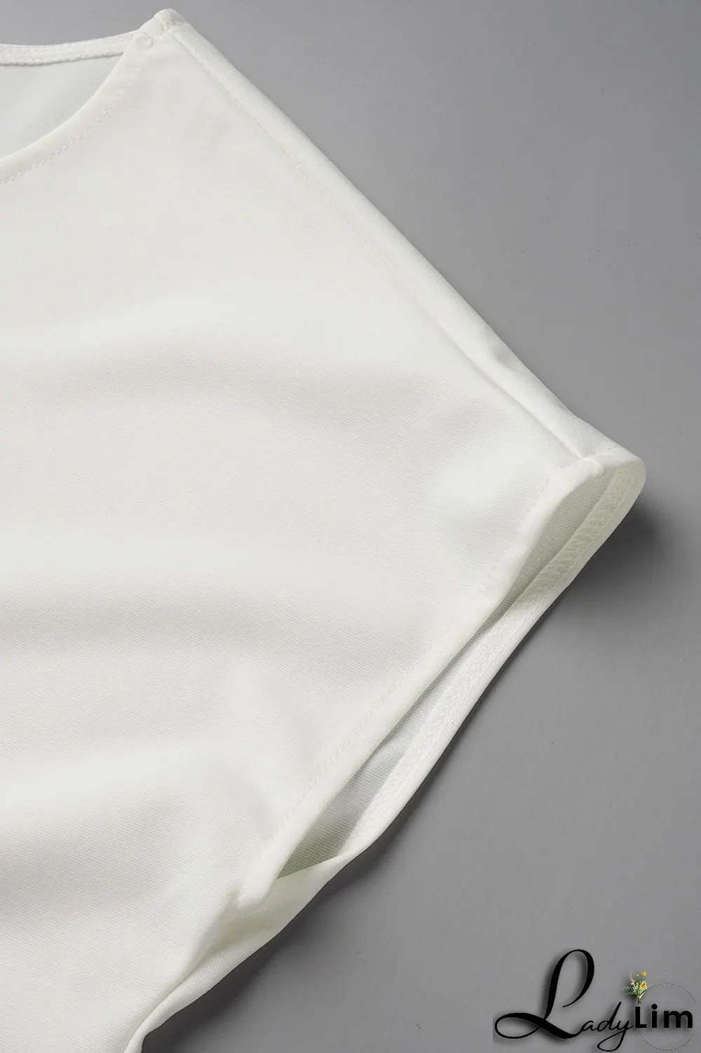 Red Casual Solid Bandage Patchwork O Neck Short Sleeve Two Pieces