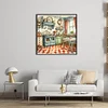 Orange Kitchen Restaurant-11CT Stamped Cross Stitch 50*50cm/19.69*19.69in