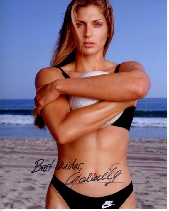 GABRIELLE REECE signed autographed SEXY NIKE BIKINI VOLLEYBALL Photo Poster painting